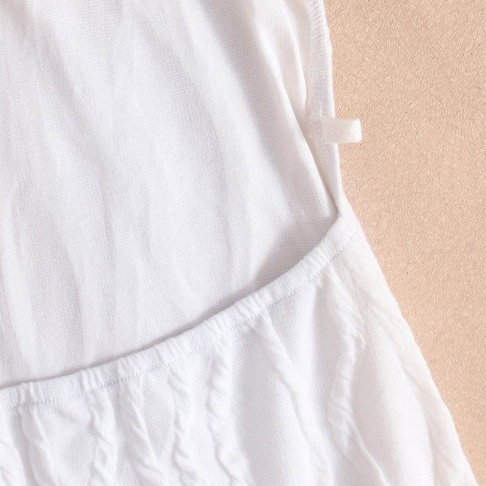 Striped Sexy Square Neck Strappy Low Back Long Dress 13