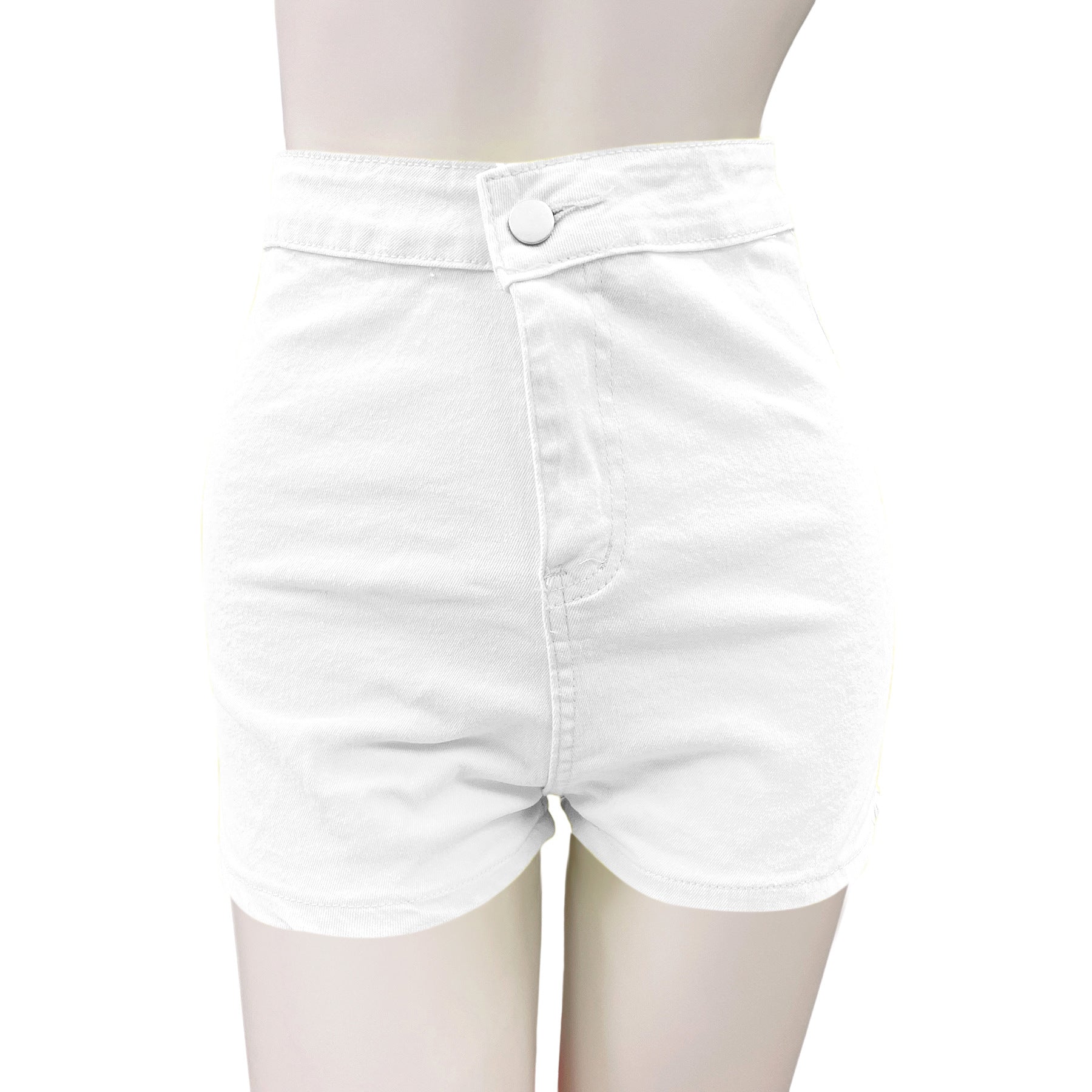 High Waist Stretch Plus Size Sexy Ripped Women's Denim Shorts 19