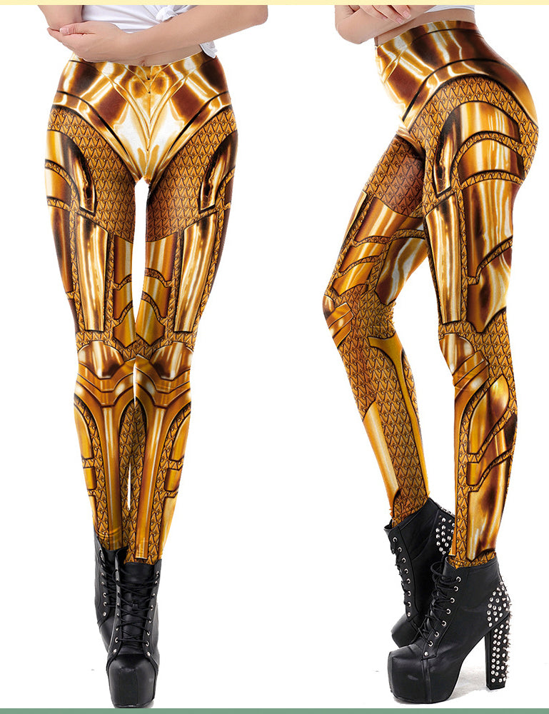 Women Print Basic Elastic Legging 4