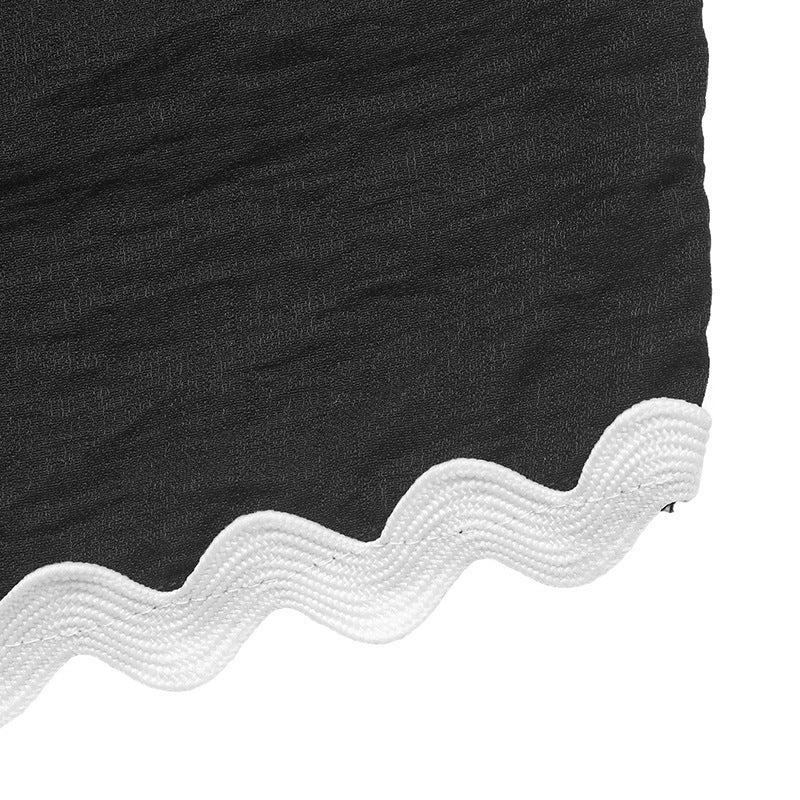 Women Summer Career Contrast Lace Patchwork Sleeveless Top and Pants Two-Piece Set 12