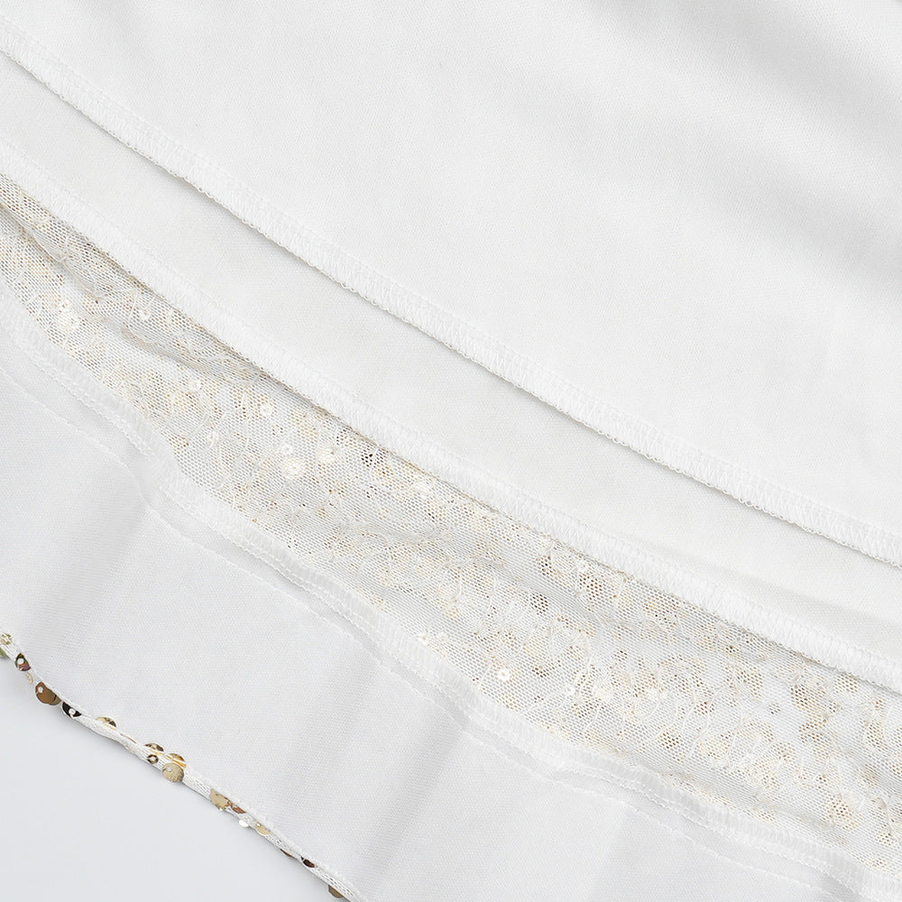 Plus Size Women's Autumn Sequin Mermaid Dress High Waist Party Evening Gown 22