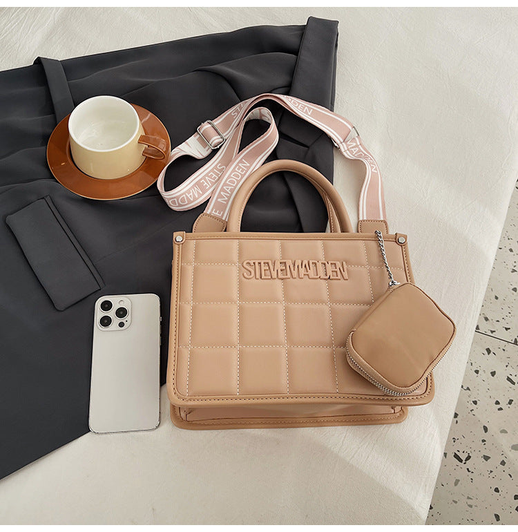 Women embroidered thread versatile popular handheld crossbody tote bag 24