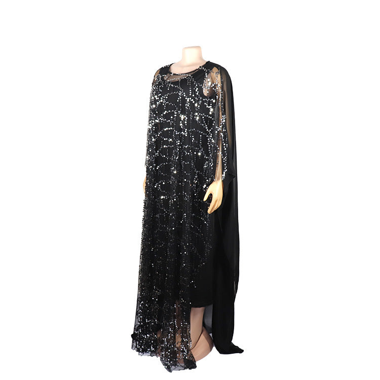 African Women beard sequin Maxi Dress 26