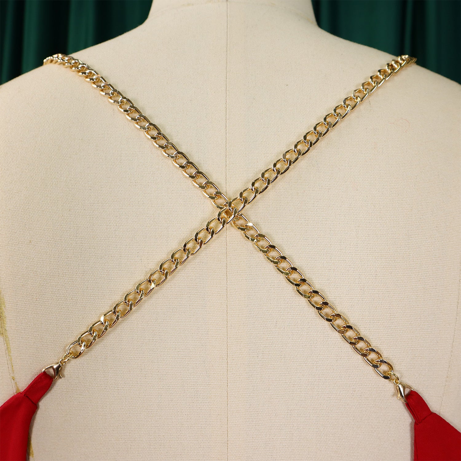 Summer Fashion Sexy Chain Halter Neck Sexy Low Back High Waist Wide Leg Pleated Jumpsuit 26