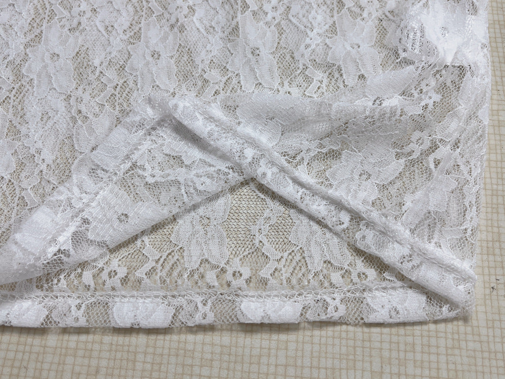 Women Lace Skirt See-Through Lace Sexy LingerieSet 13