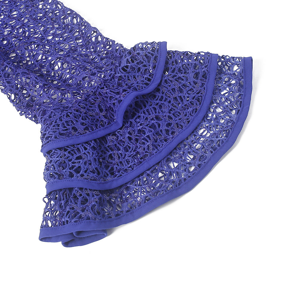 African women's clothing Plus Size lace chiffon dress 21