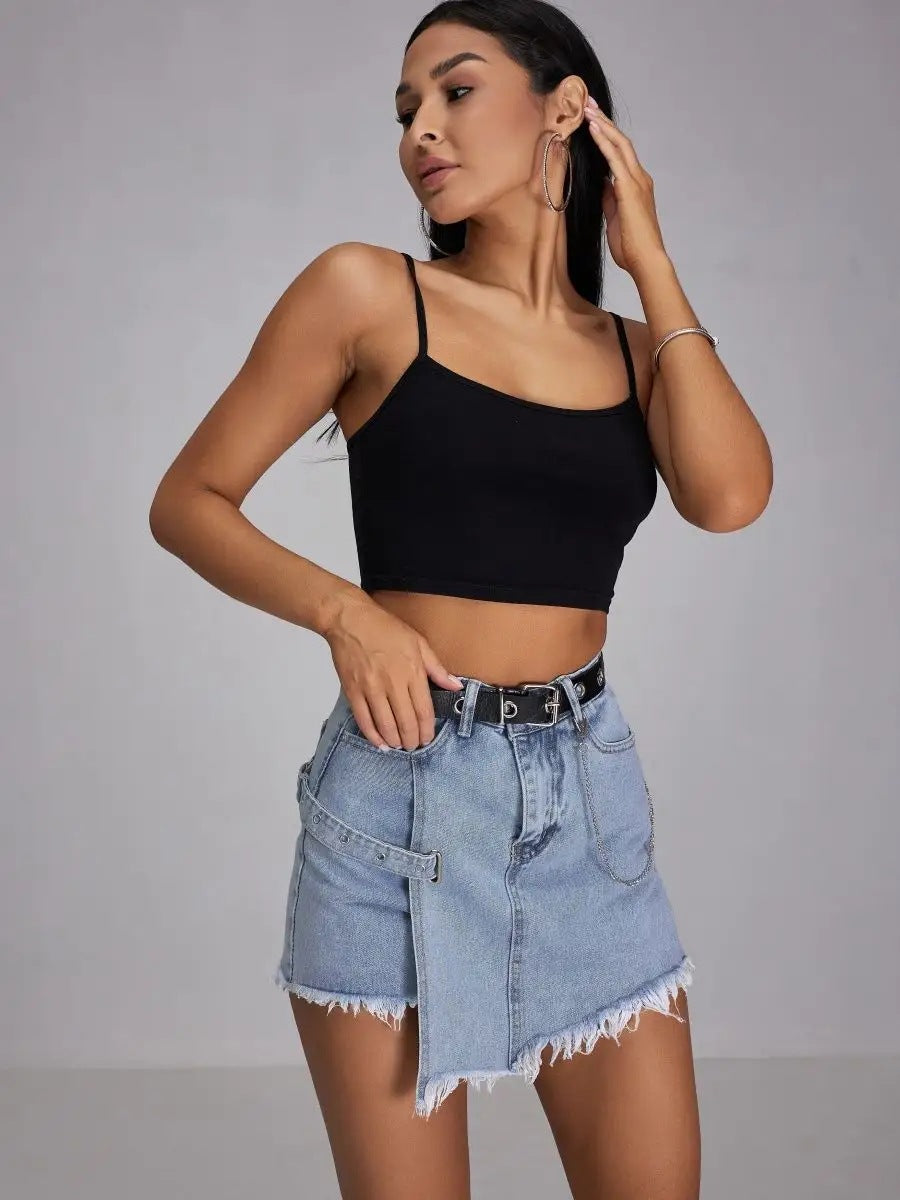 Women Denim Shorts Skirt Pants 6