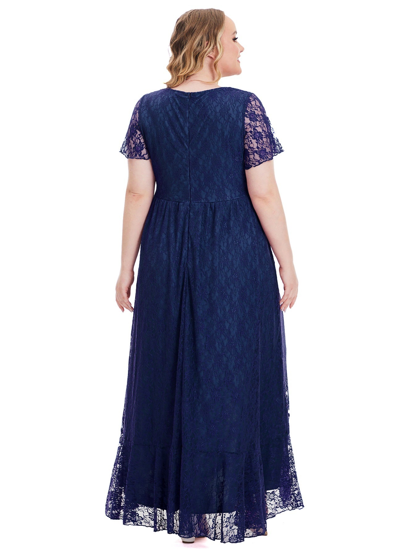 Plus Size Women's Evening Dress Lace Bridesmaid Dress 13