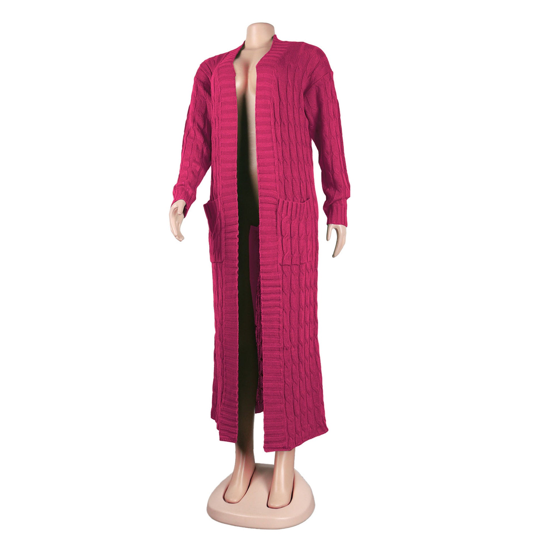 Women Solid Cardigan Sweater 74