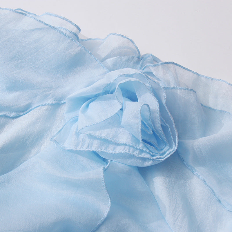 Women ruffled Halter Neck sleeveless suspender top 10