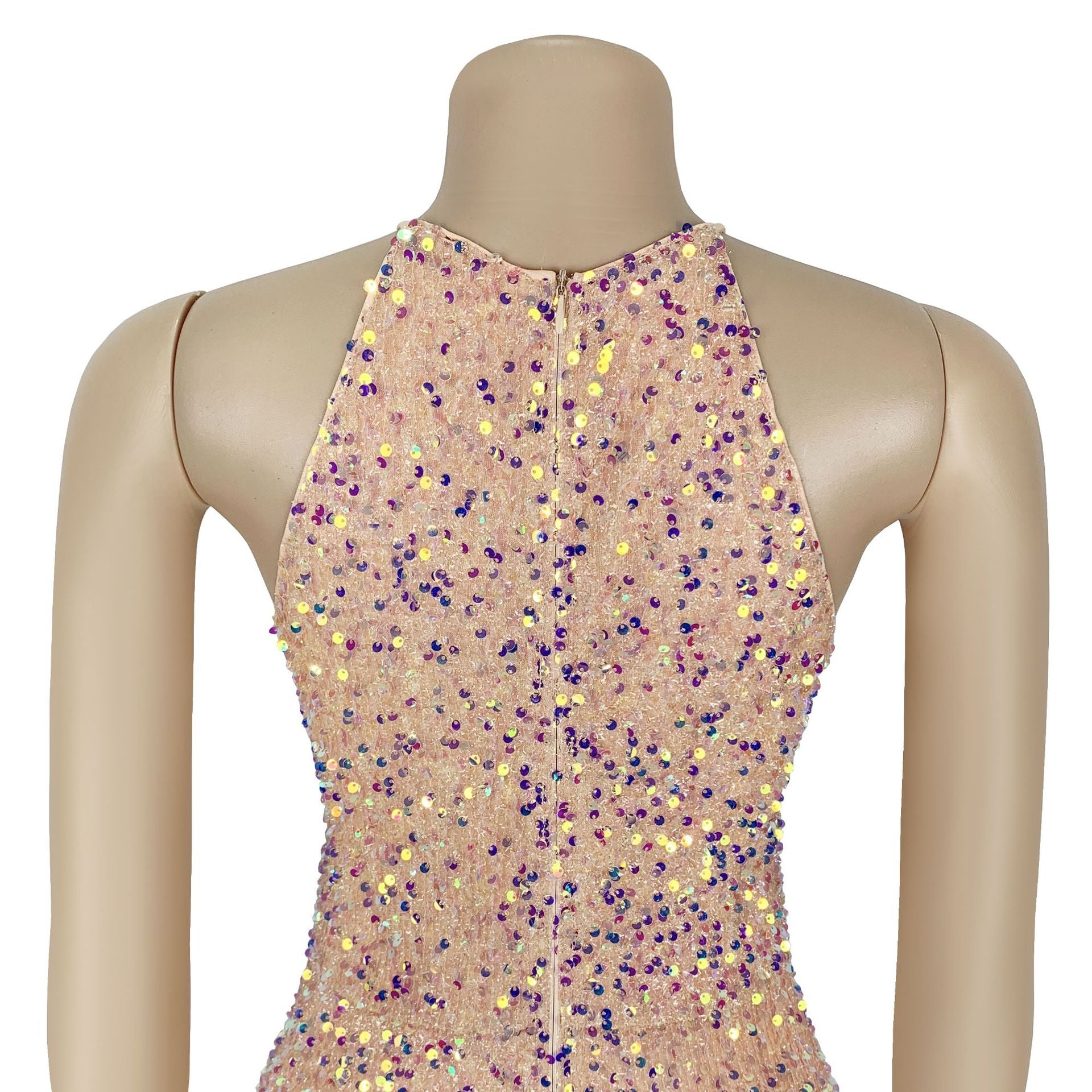 Women's Chic Sexy Sequined Split Fashionable Dress 11