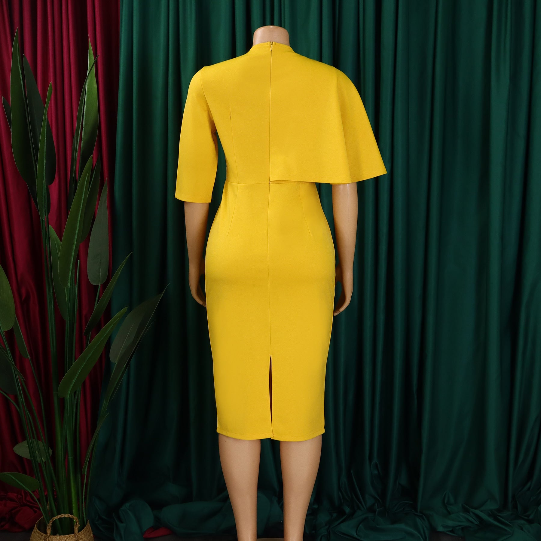 Women Solid Bodycon Professional African Dress 28