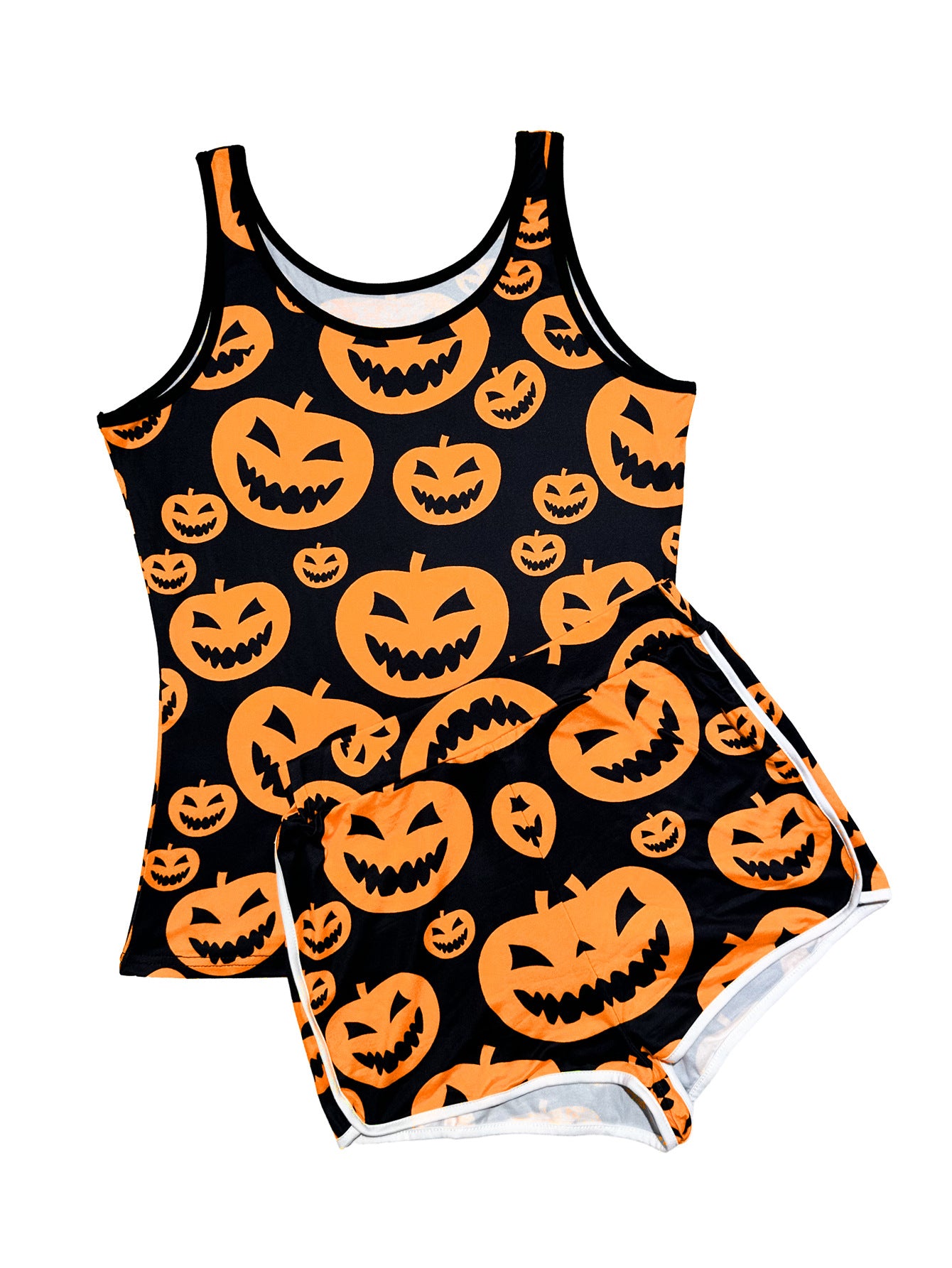 Women's clothing sexy tight fitting print vest shorts two-piece set 20