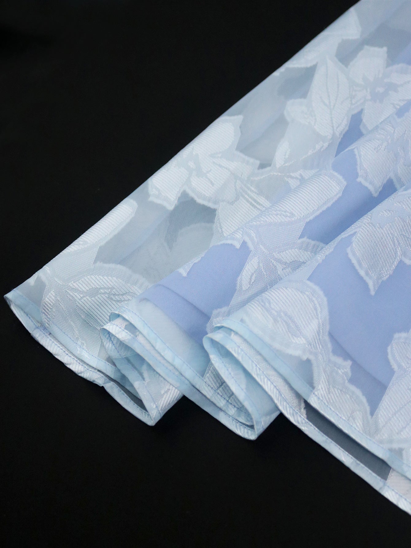 Elegant Bow Off-Shoulder Patchwork Blue Chiffon High-Waist Party Dress 8