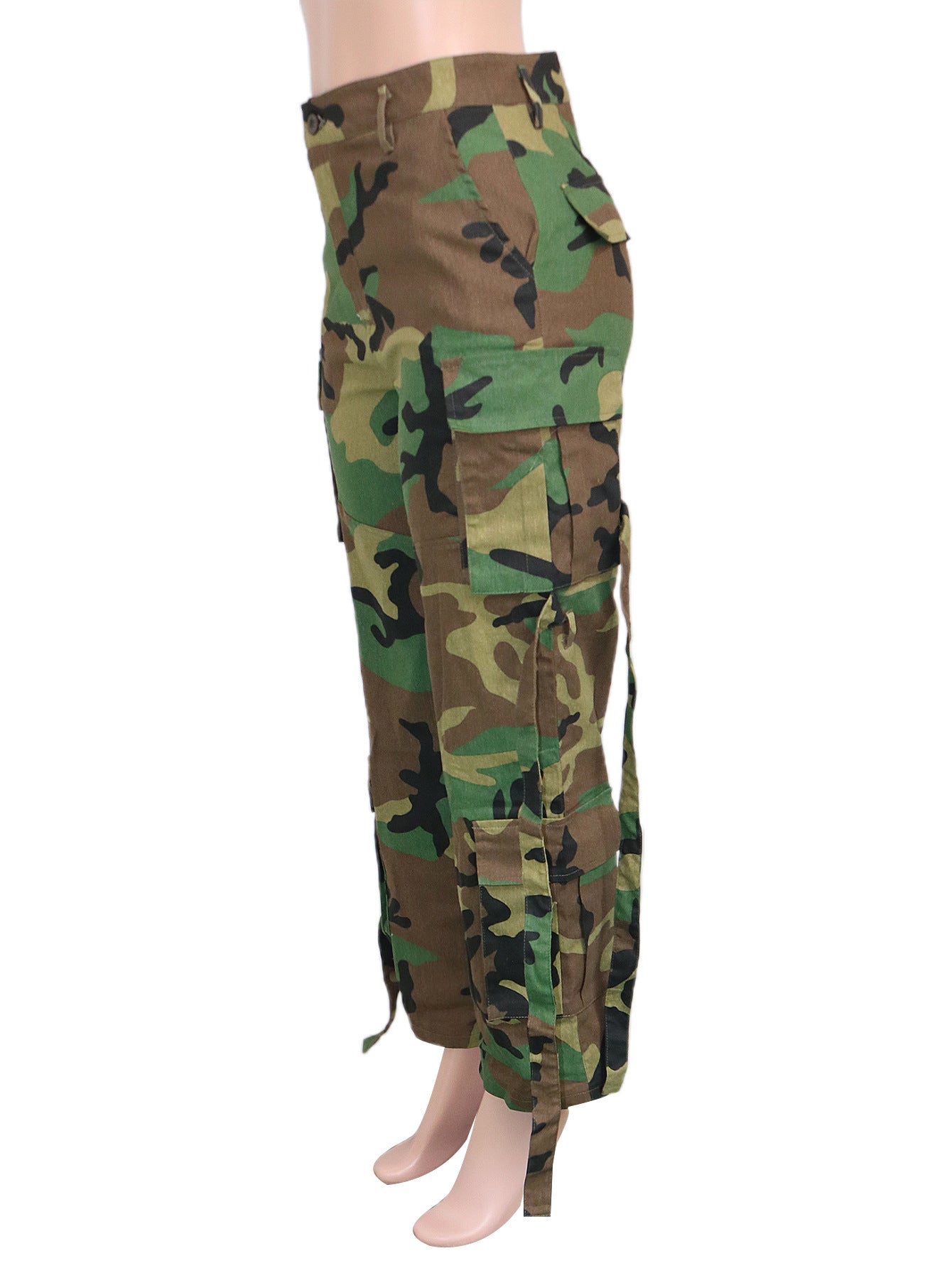 Women Casual Camouflage Print Street Style Cargo Pants 9