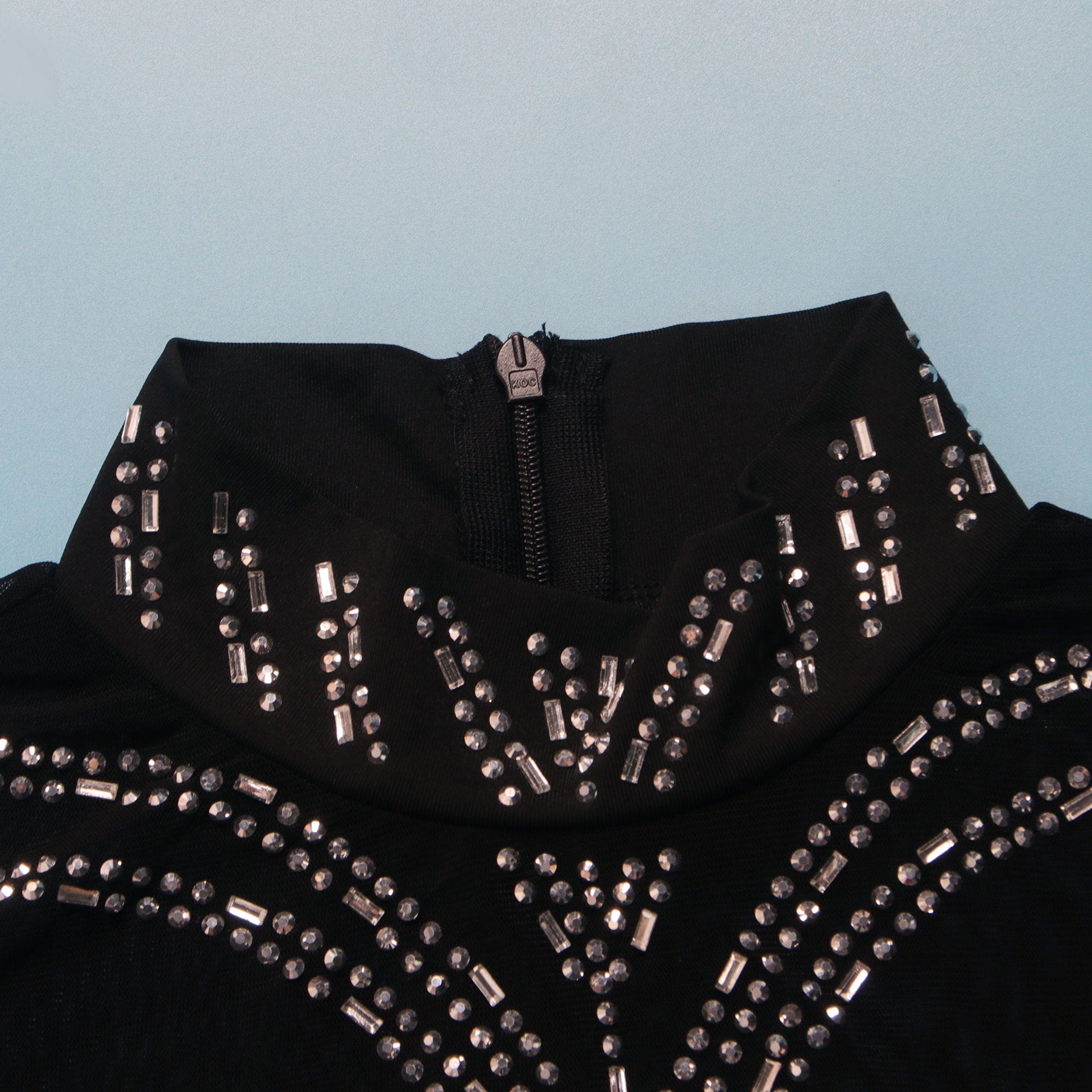 Sexy See-Through Beaded Mesh long sleeve Bodycon club dress 21