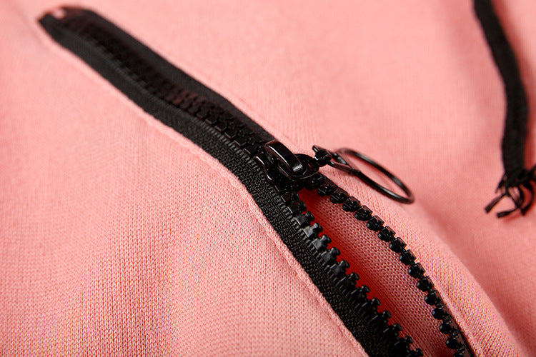 Women Casual Zip Hooded Jumpsuit 23