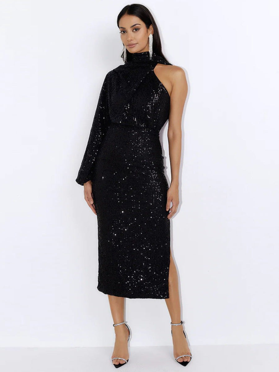 Women Scarf Sequin Sequin Dress 4