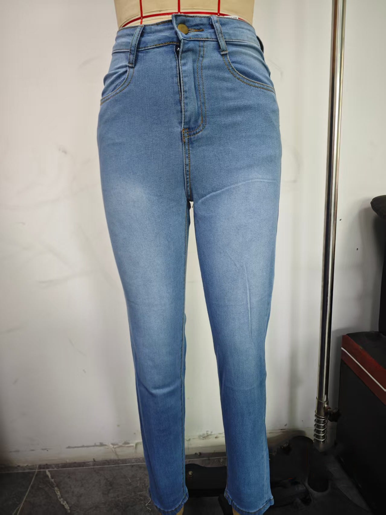 Women's Slim Fit Stretch Denim Pencil Pants 12