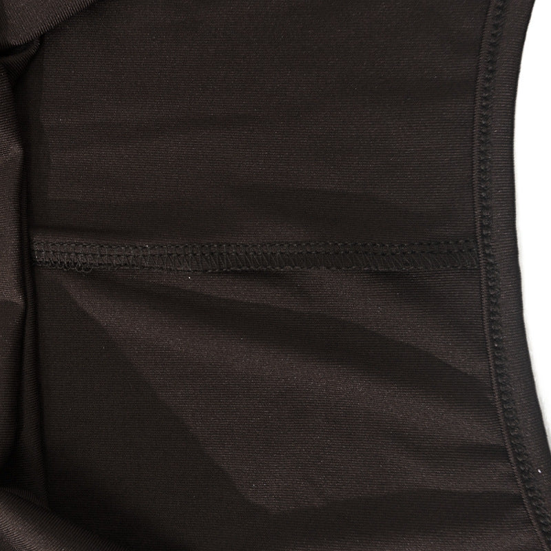 Women Strapless Sleeveless Pleated Bodycon Slit Maxi Dress 12