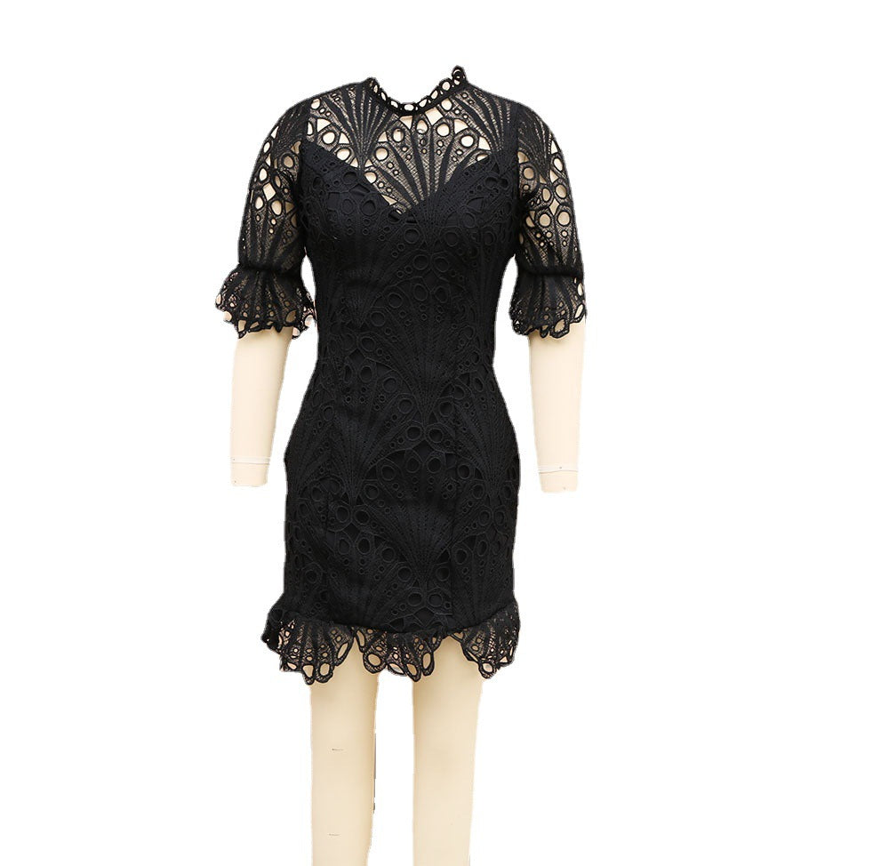 Spring And Summer Women's Clothing Women's Lace Fashion Dress 7