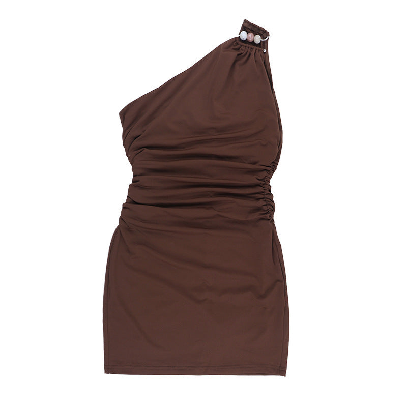 Women Slash Shoulder Summer Casual Bodycon Dress 11