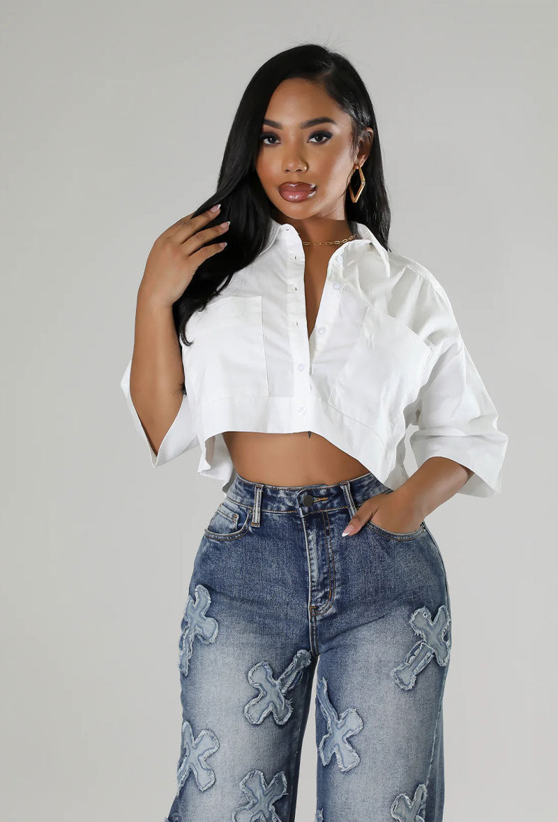 Spring Summer Fashion Casual Short Sleeve Women's Loose Shirt 3