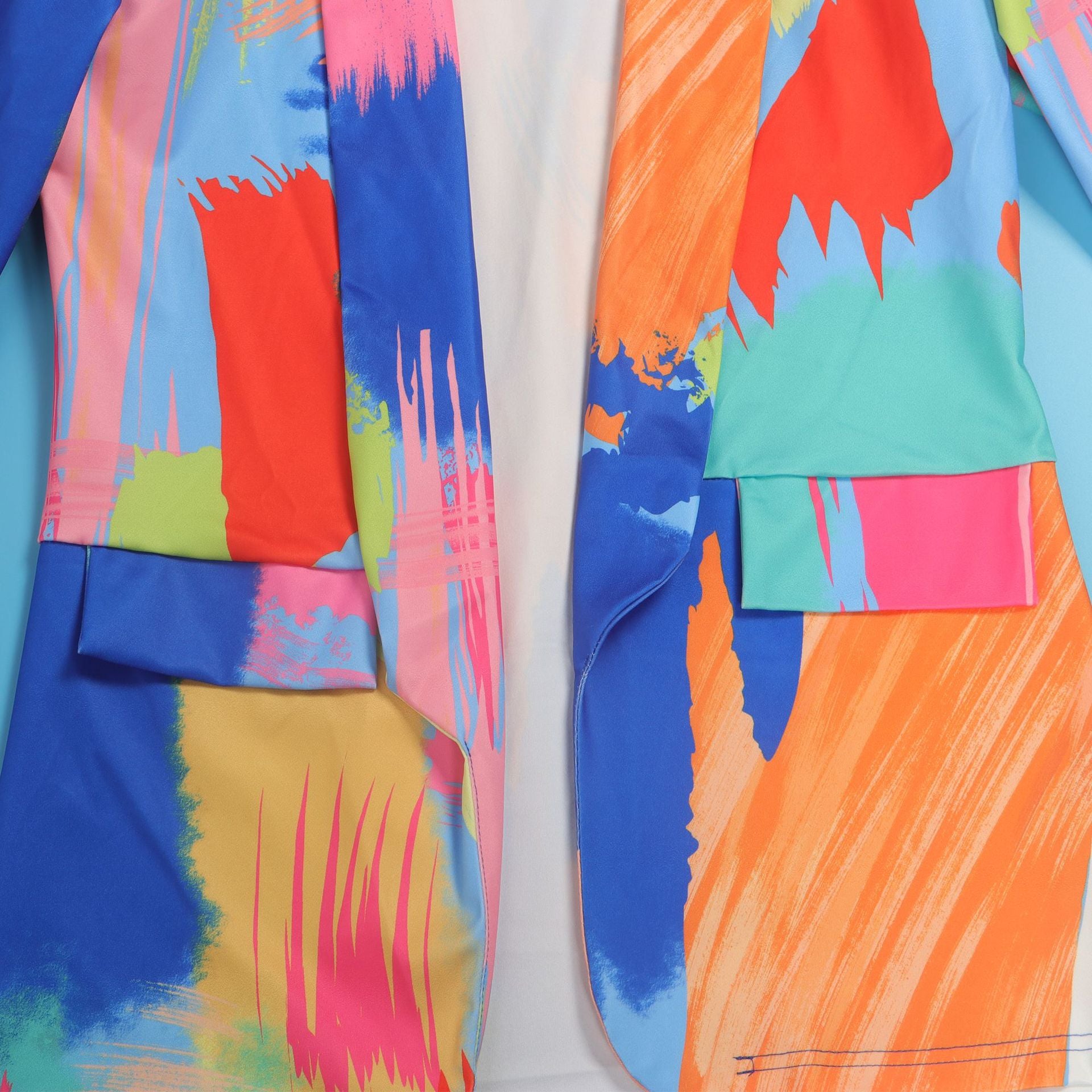 Casual Fashion Multi-Color Print Fashion Blazer Top 90