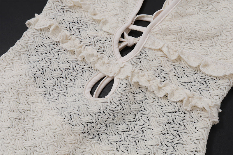 Women summer sexy chic bubble wave dress 14