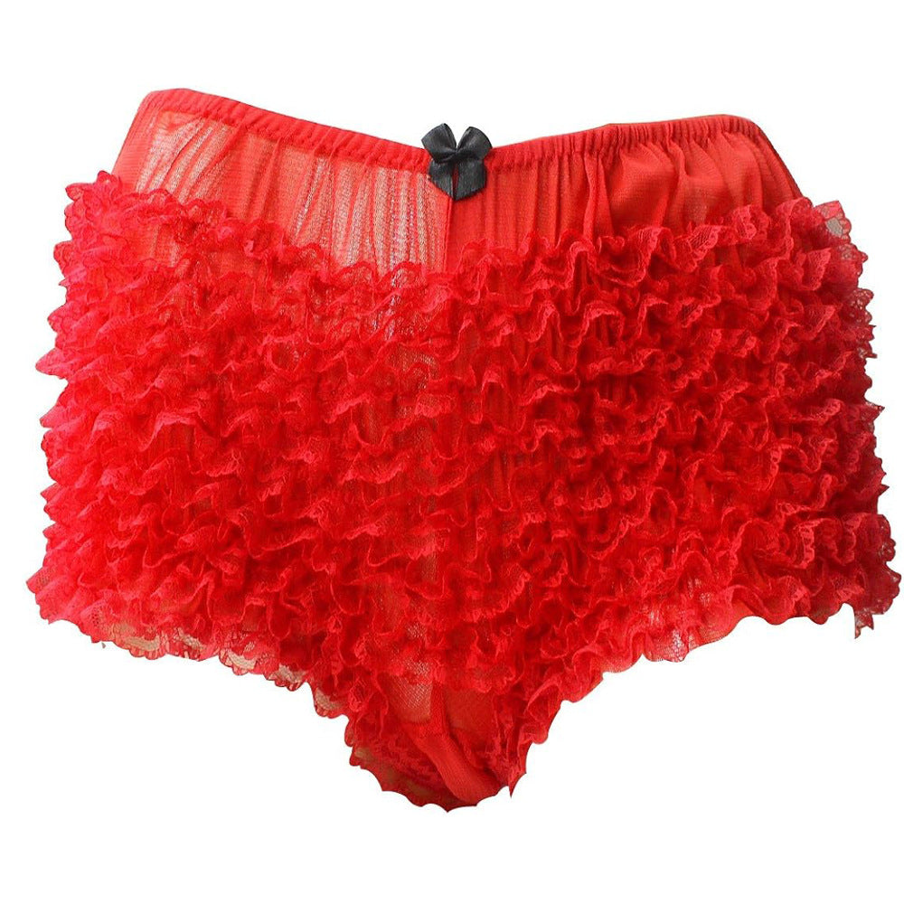 Sexy Ruffled Lace Bloomers Bow Shorts 13