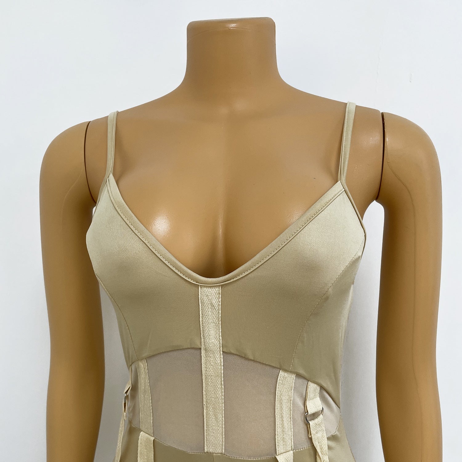 Women Mesh See-Through Sexy Suspender Jumpsuit 41