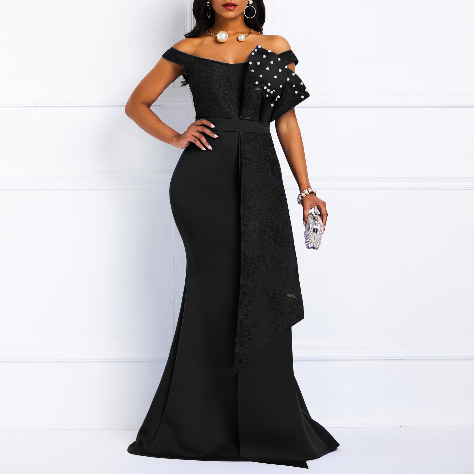 African Ladies Plus Size Dress Ladies Formal Party Evening Dress Bridesmaid Dresses 6