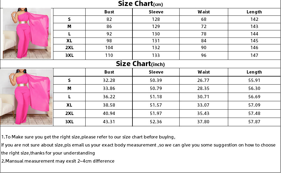 Women's Spring Summer Fashion Chic Slash Shoulder Patchwork Pleated OL High Waist African Jumpsuit 12