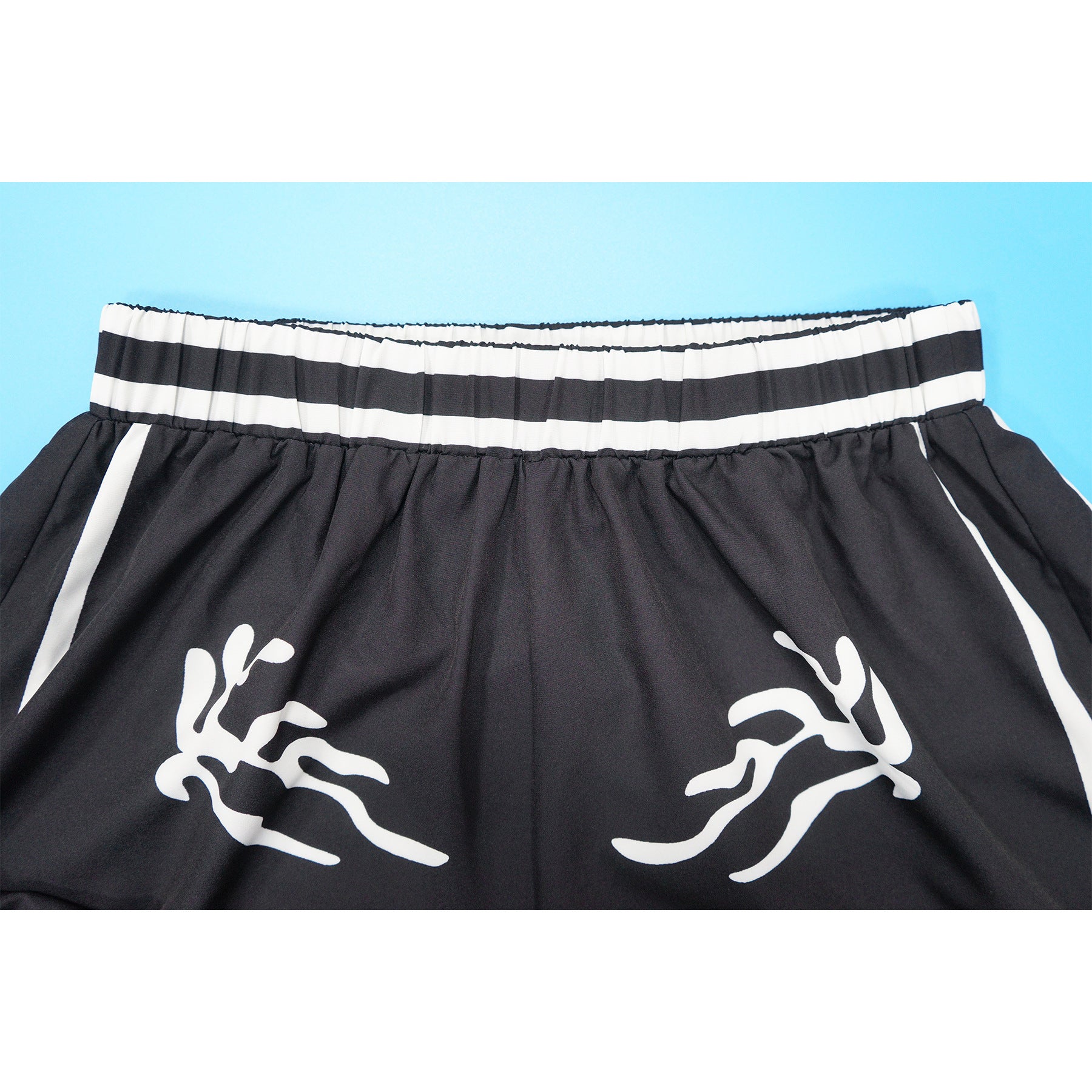 Summer Sexy Print Halter V Neck Vest Wide Leg Pants Two Piece Set 16