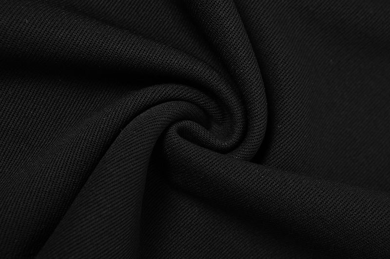 Women Solid Backless Furry Long Sleeve Bodycon Dress 17