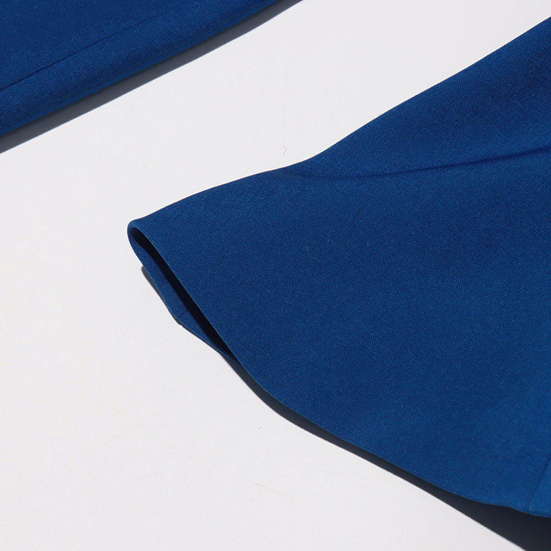 Women Elegant Butterfly Blazer Jacket + Pleated Skirt Two-piece Set 21