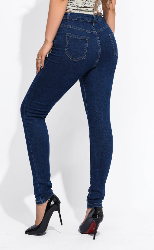 Women Fall Jeans Stretch Denim Pants 10