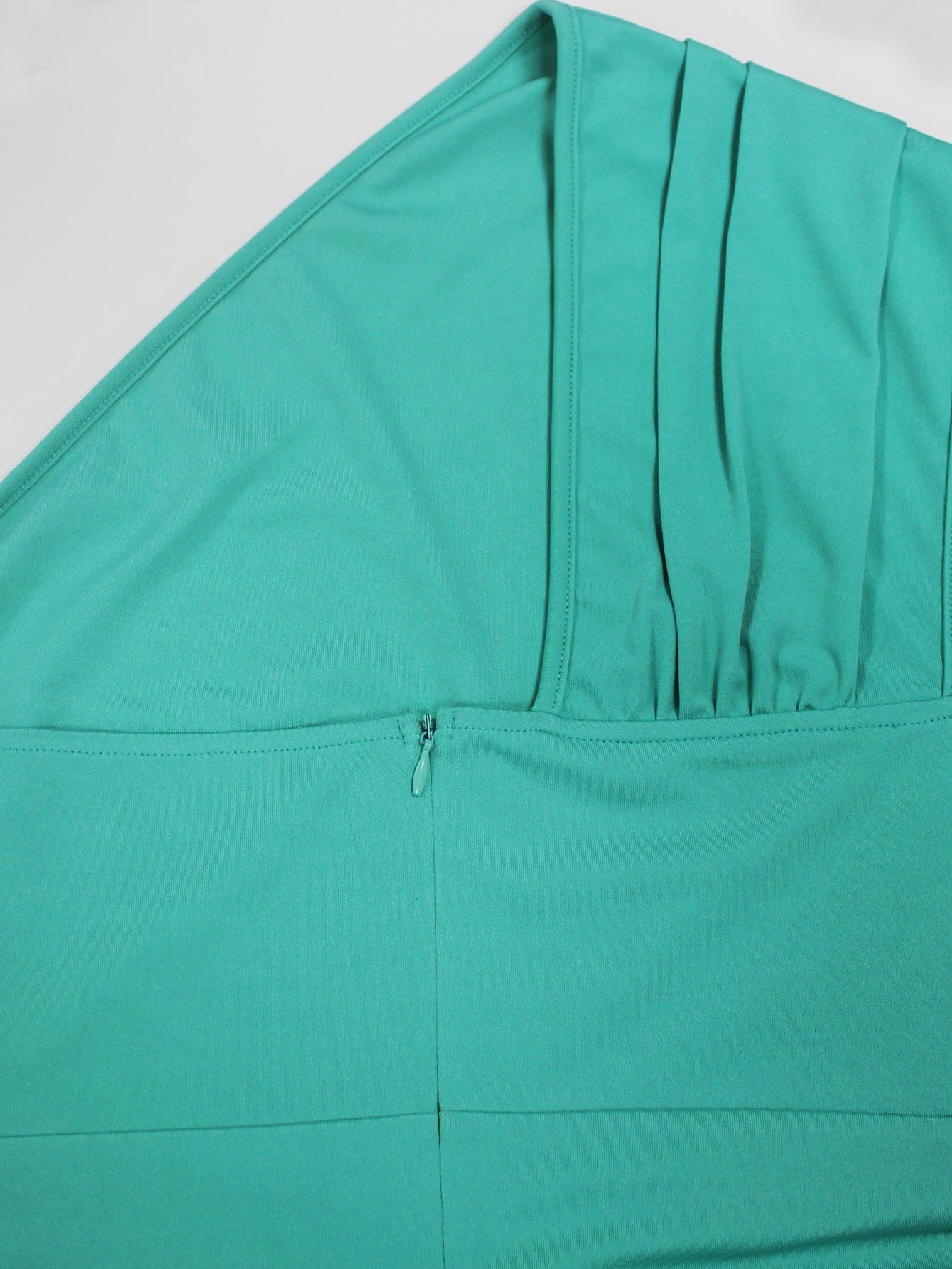 Women's Fashion Elegance Slash Shoulder Slit Solid Color Belt Long Dress 10