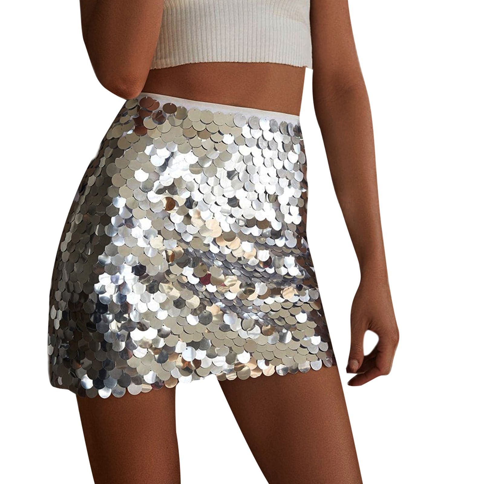 Spring Fashion Sexy Nightclub Performance Sequined Skirt Women's Clothing 8