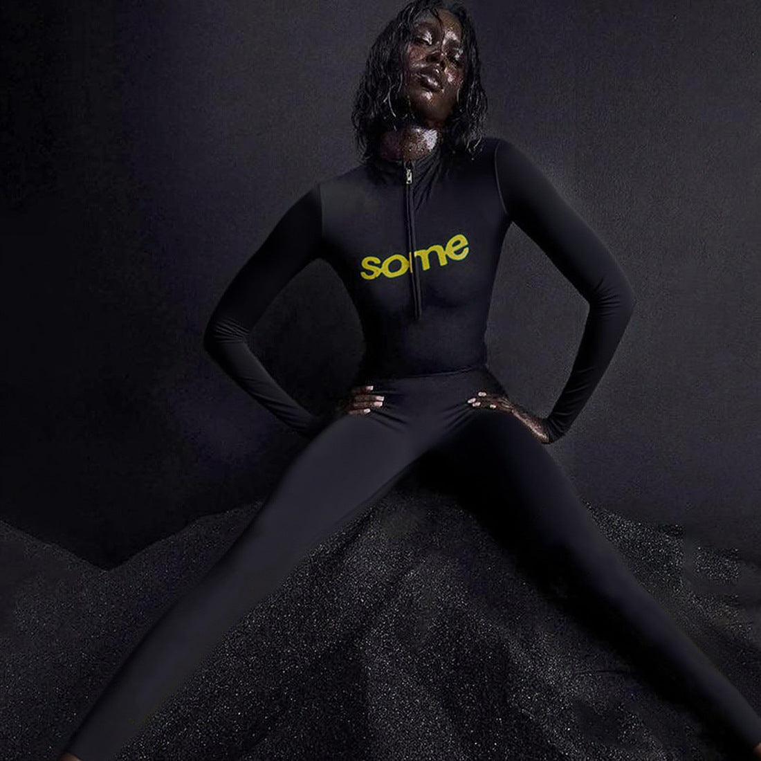 Women Fall Casual Printed Long-Sleeved Top and Pants Two-Piece Set 4