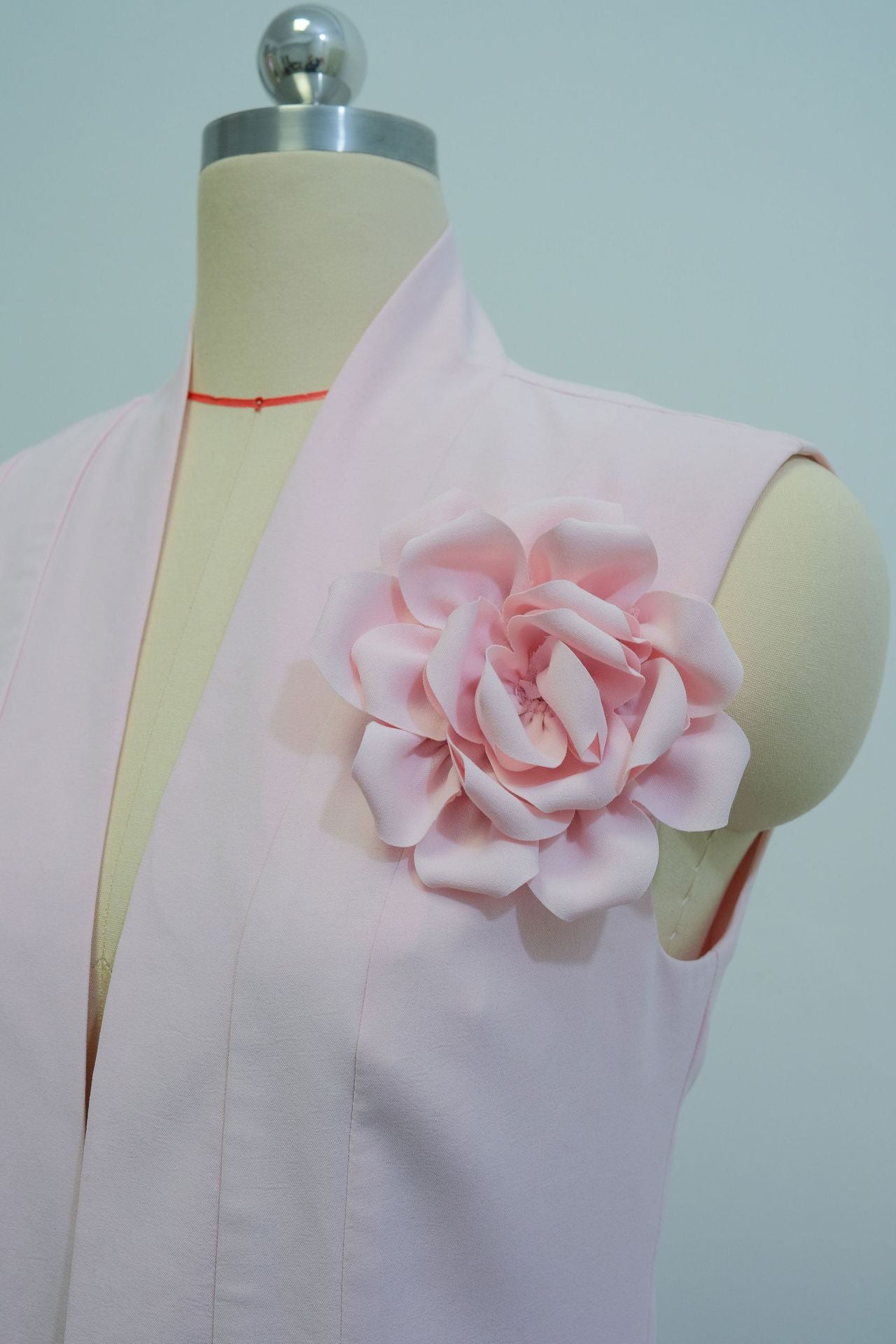 Women Spring V-neck Sleeveless Flower Top Trousers Two-piece Set 7