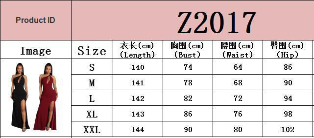 Autumn and winter women's sexy dress hollow sleeveless slit dress for women 10