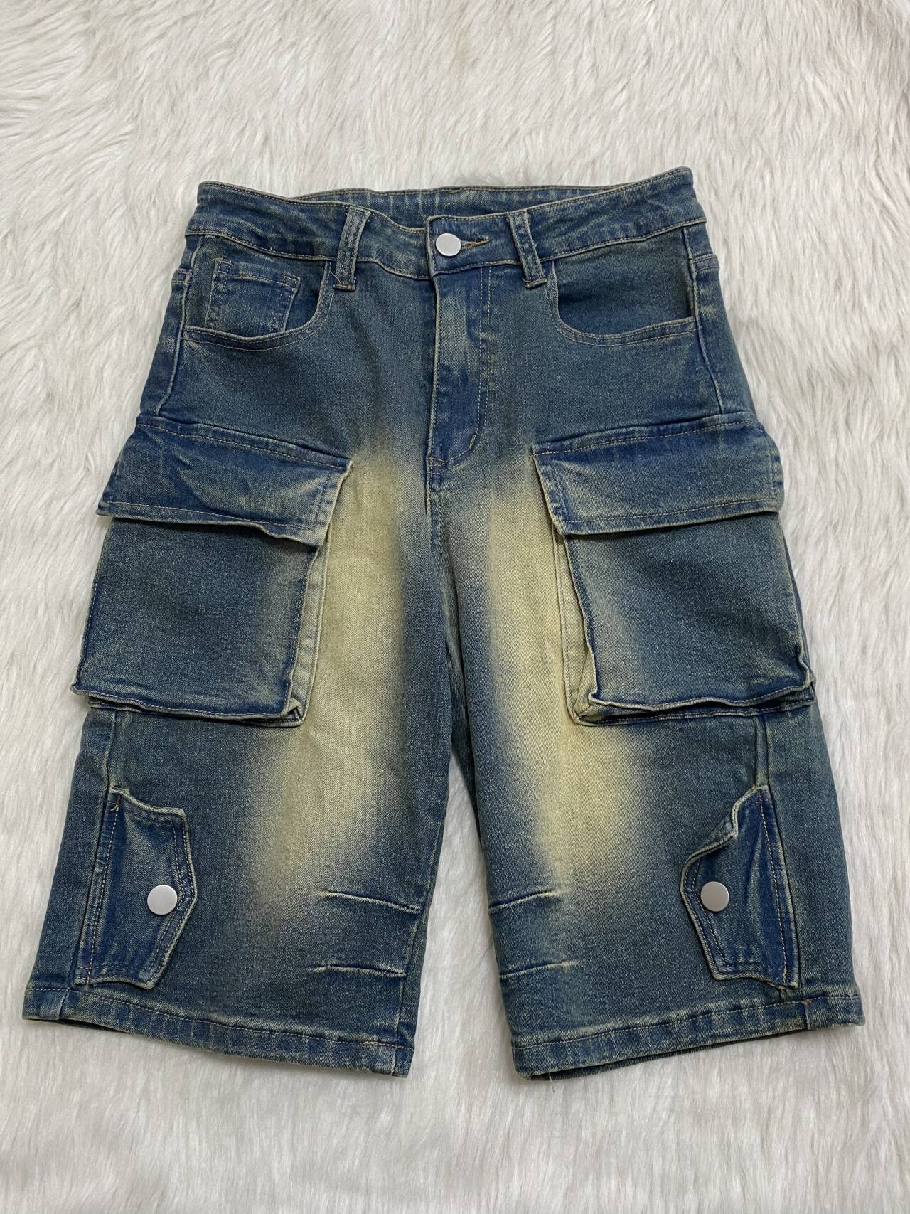 Women's Summer Casual Loose Pocket Denim Shorts 7