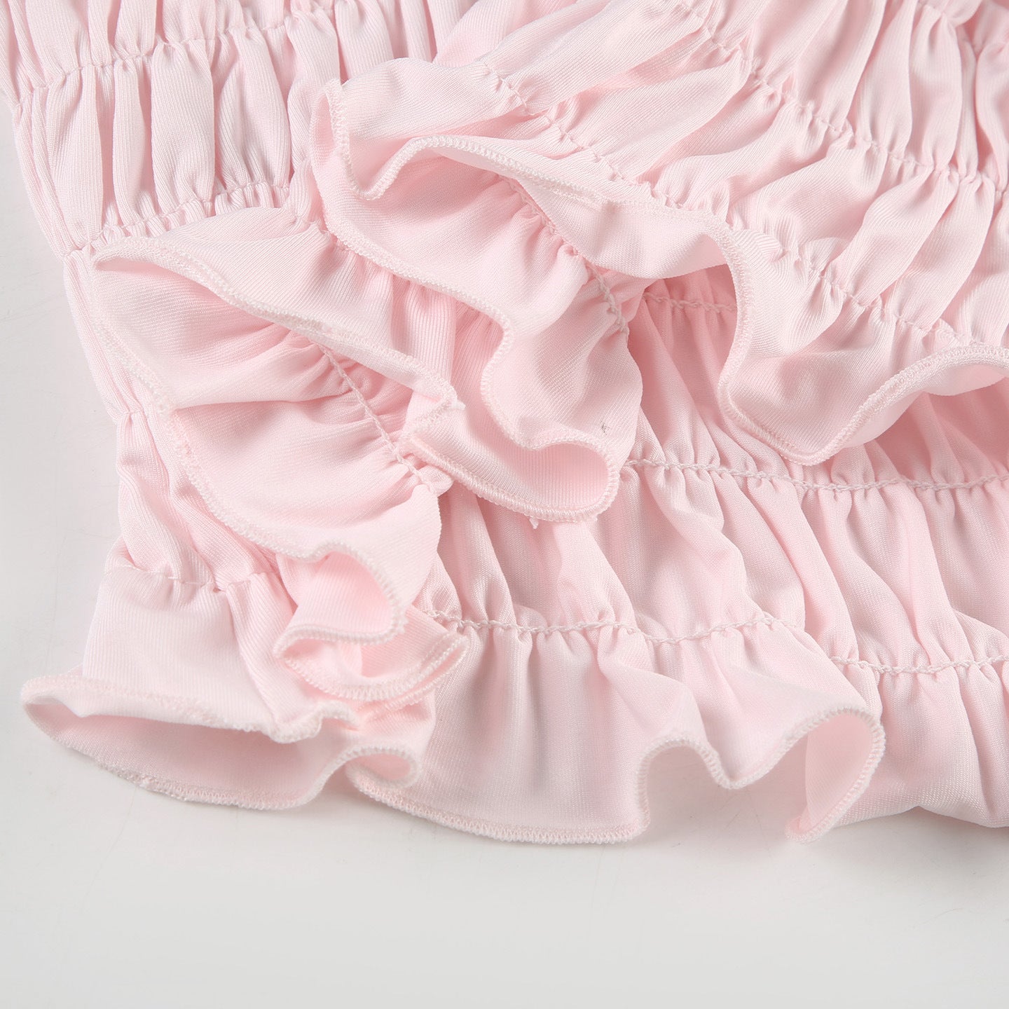 Women Bow Pleated Camisole Shorts Two-Piece Set 18