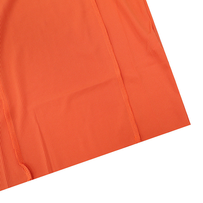 Summer Ladies Round Neck Sleeveless Solid Color Fashion Slim Bodycon Dress 24