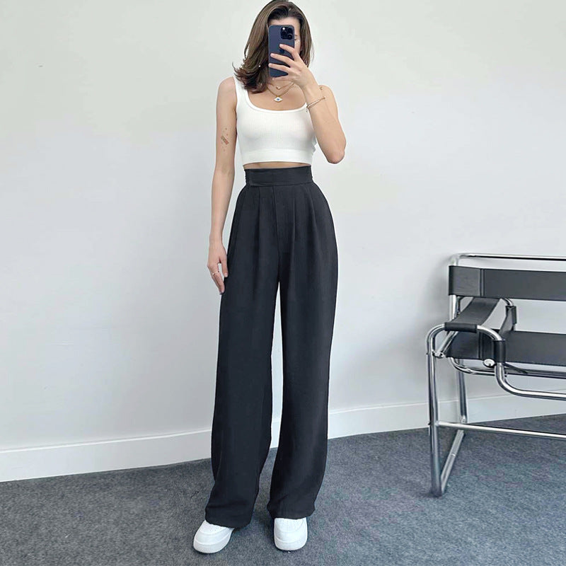 Women Casual Linen Straight-Leg Pants 7