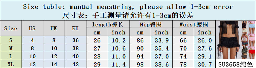 Sexy Solid Color Lolita Low-waist Beach Shorts 24