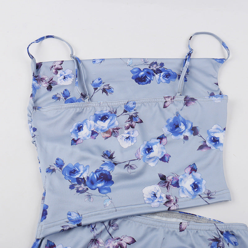 Women printed sexy summer Beach Holidays dress 19