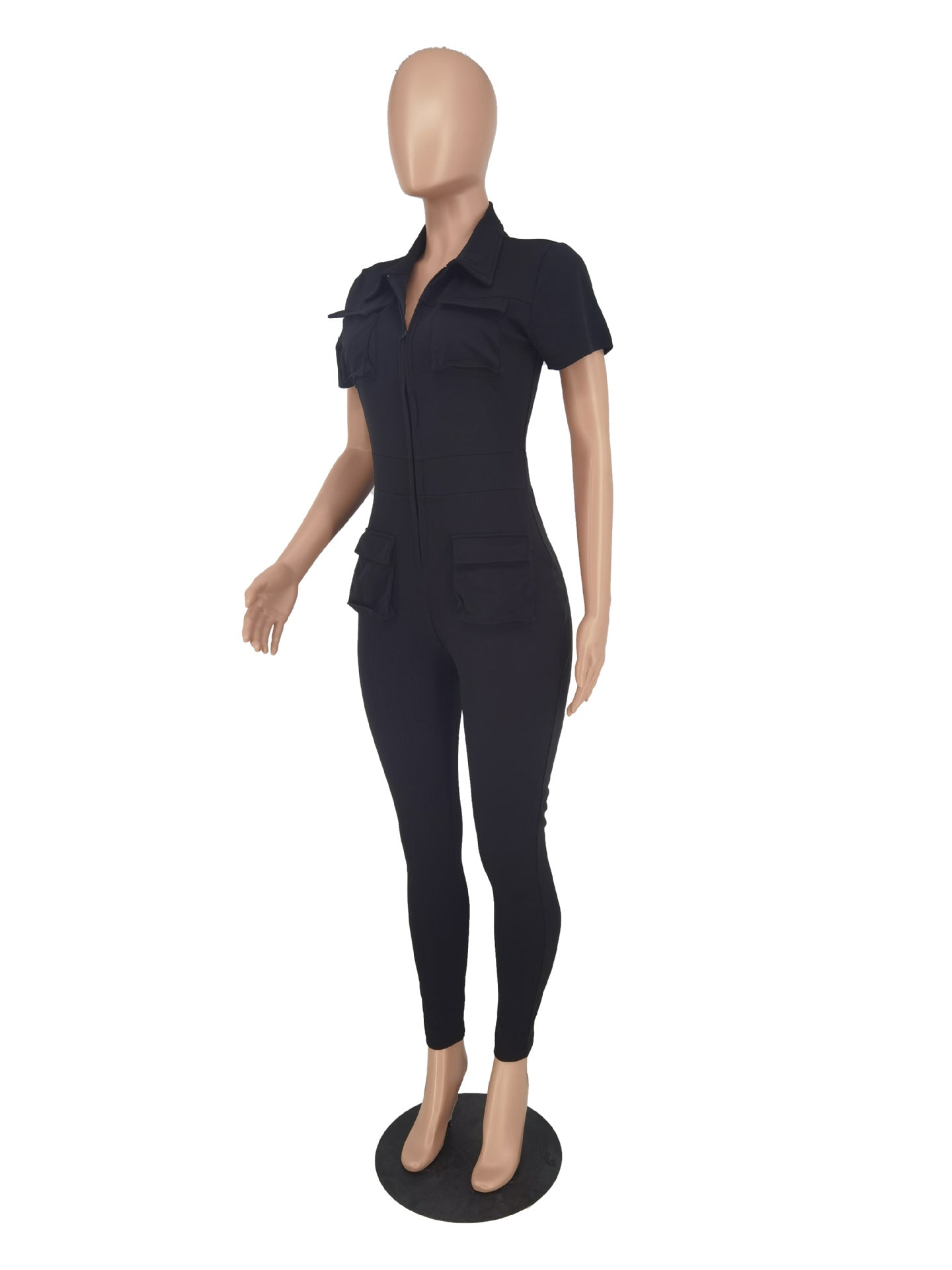 Women's Solid Color Jumpsuit Cargo Jumpsuit 9