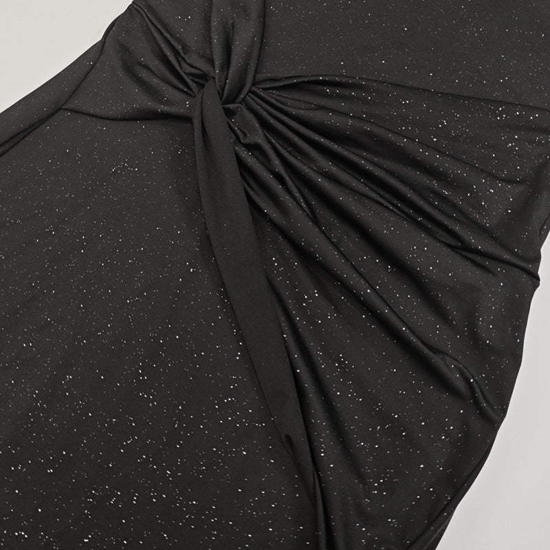 Women Fall and Winter Sexy Slash Shoulder Long Sleeve Bodycon Dress 24